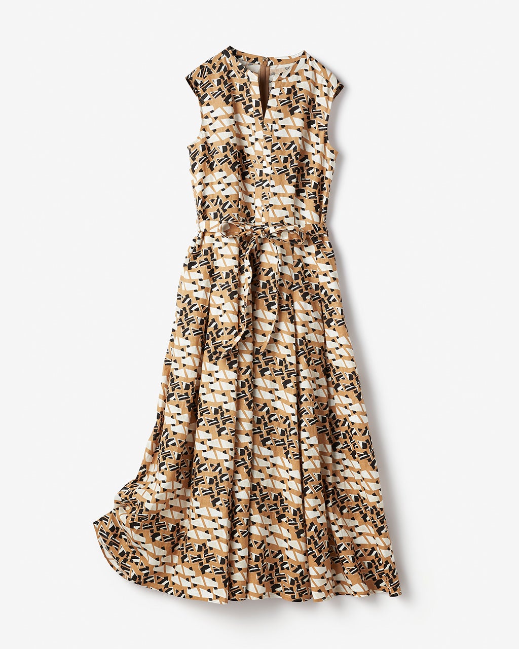 フレンチリネン・ウエストタックドレス/40代50代からのレディースファッション通販 DoCLASSE