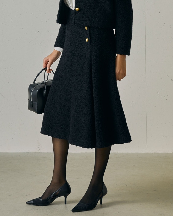 リングツイード・Aラインスカート
