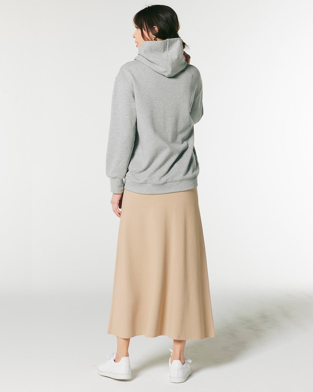 総針編み・Aラインニットスカート/40代50代からのレディース・メンズ