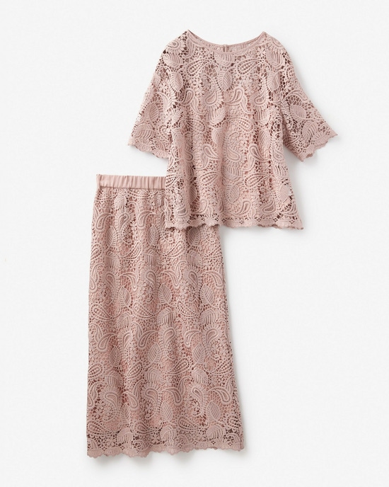 総レース・スカートセットアップ