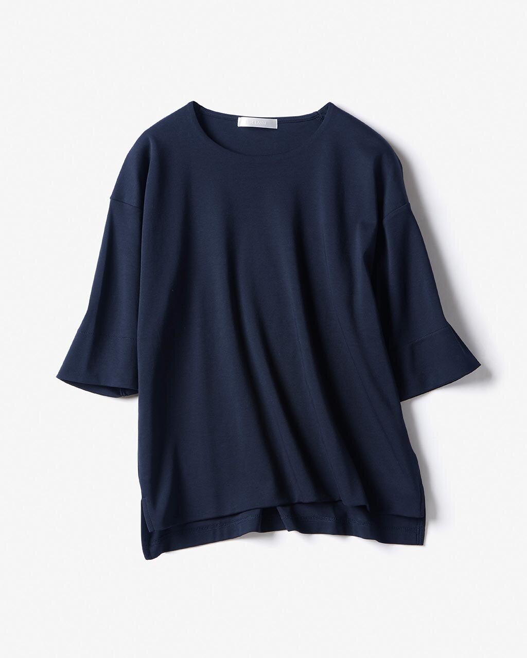 抜け感クルーネック／５分袖・ドゥクラッセTシャツ/40代50代からの