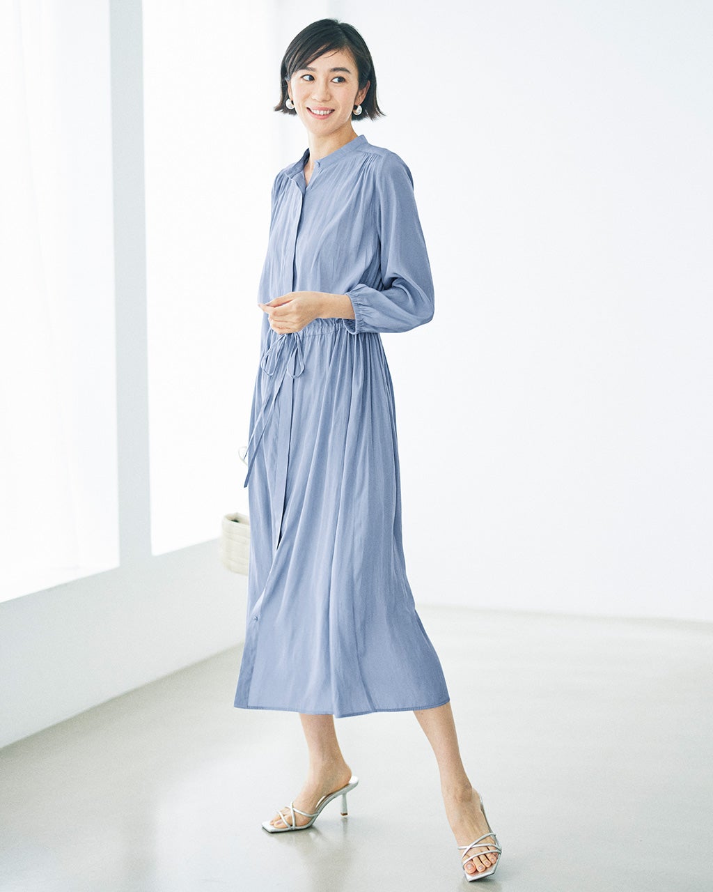 光沢デシン・２WAYワンピース/40代50代からのレディースファッション ...