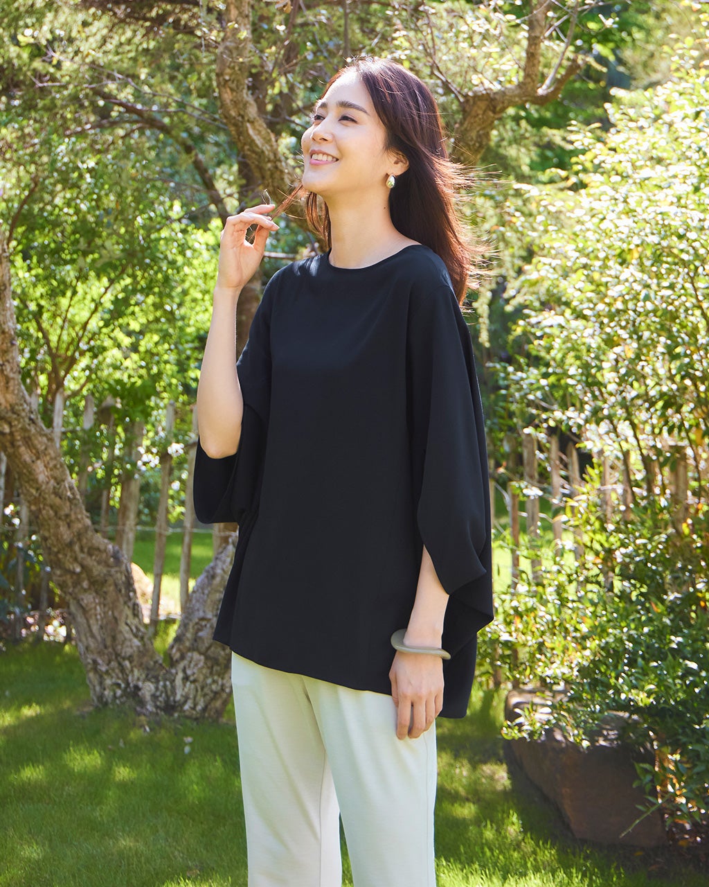 ポンチョ blouse トップ