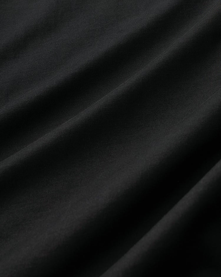 高密度シルコットン・5分袖ロングT／64㎝ 詳細画像 ブラック 2