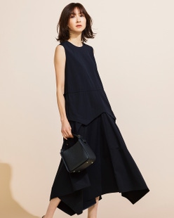 リモンタナイロン・ヘムラインワンピース