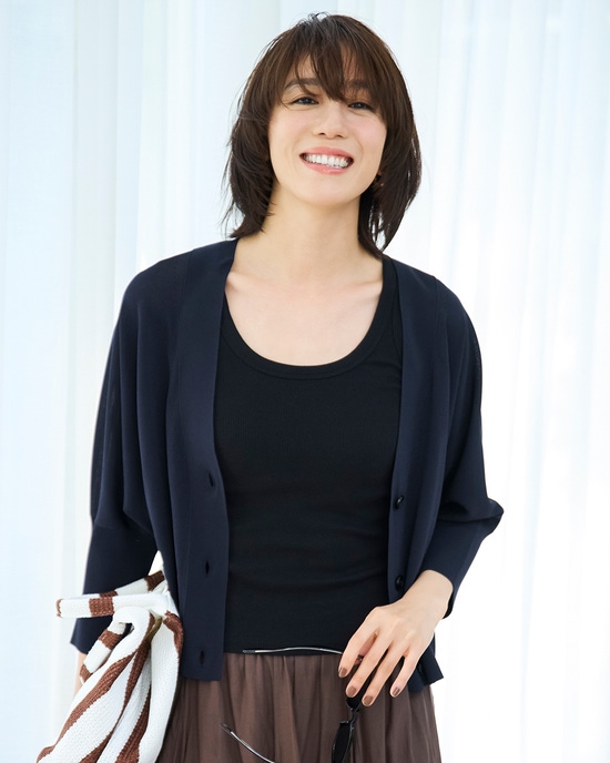 UVニット・コンパクトカーディガン