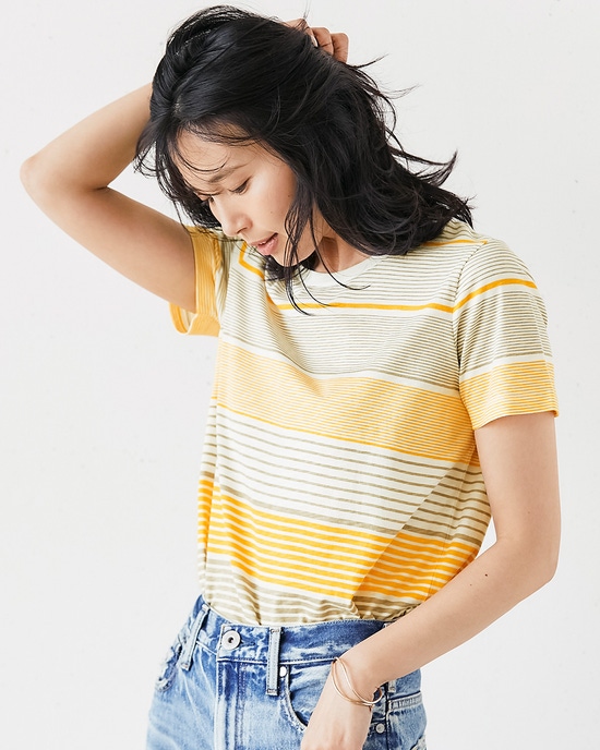 綿スラブ・総柄プリントTシャツ