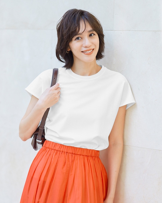 シルキーポンチ・フレンチスリーブT