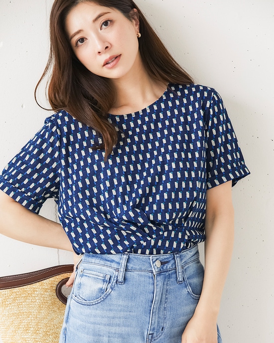 綿スラブ・アシメタックプルオーバー