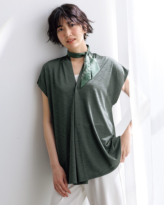 UVスラブ・フレンチ袖2WAYジレ