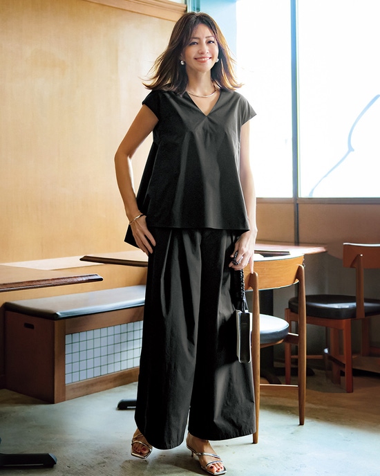 タイプライター・タックフレアパンツ