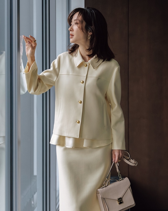 二重織ストレッチ・コンパクトジャケット