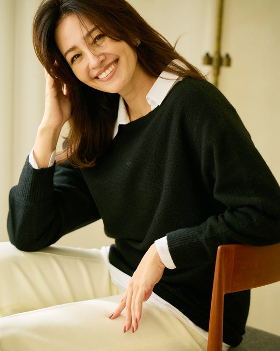 ウール混タム・ボートネックニット