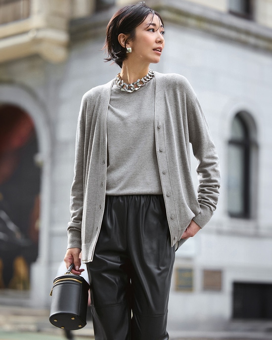 シルクフィール・配色アンサンブル