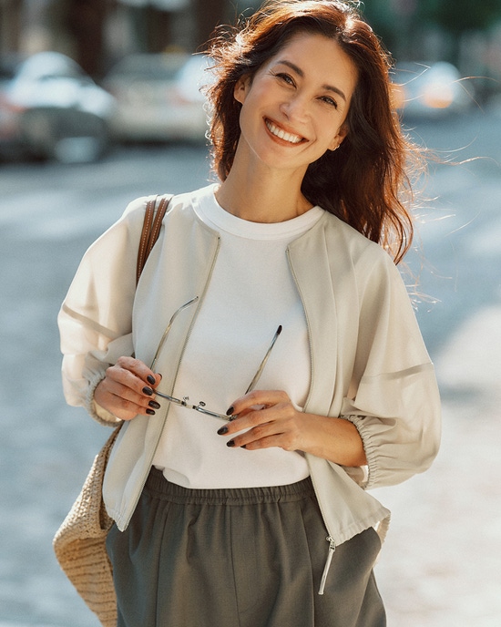 シアーツイル・ギャザーブルゾン