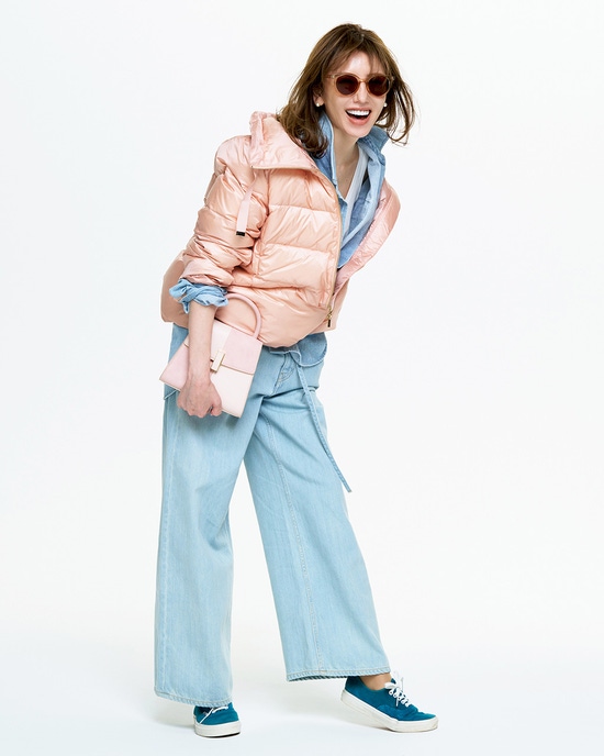 艶Airダウン・スタンドカラーコート