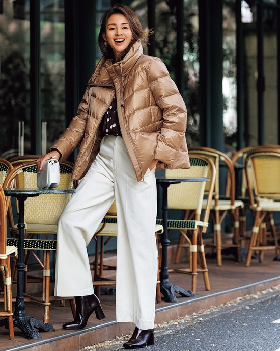 艶Airダウン・スタンドカラーコート