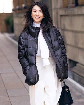 艶Airダウン・スタンドカラーコート