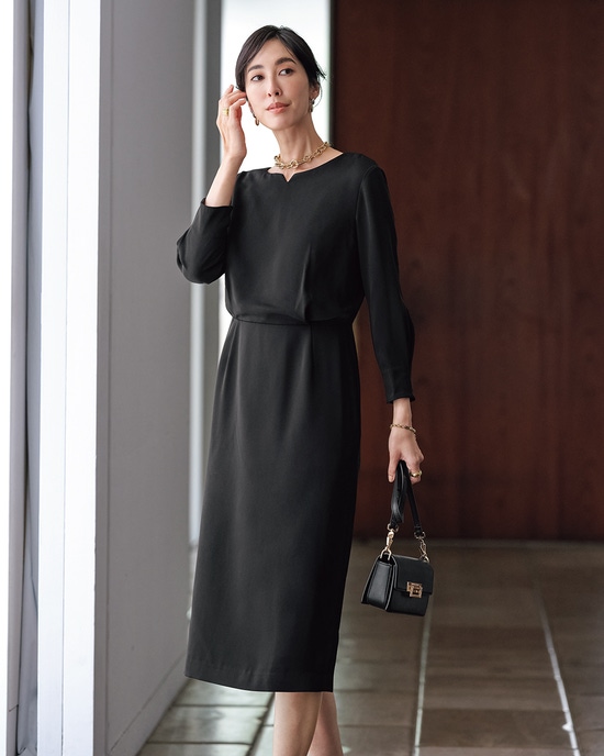 ダブルクロス・ブラウジングワンピース