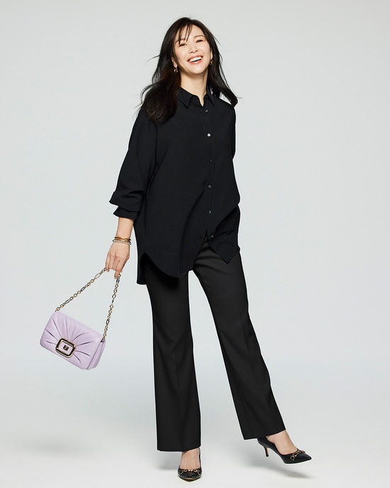 ウールダブルクロス・センタープレスパンツ