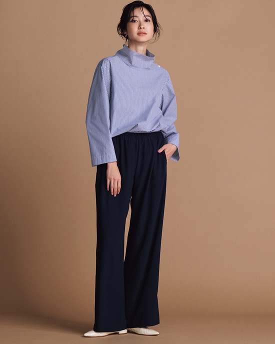 ジョーゼット・セミワイドパンツ