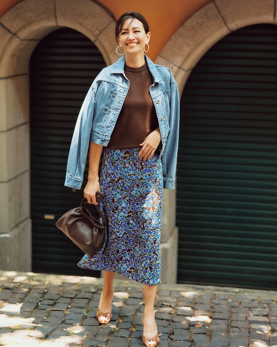 ジョーゼット・マーメイドフレアスカート