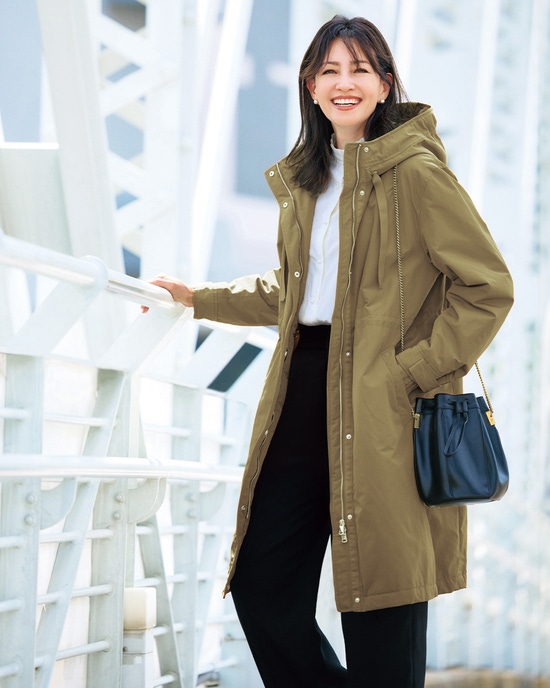 マジカルサーモ・グログランコート/立体フード