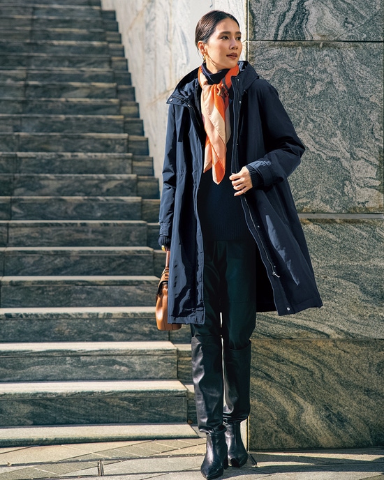 マジカルサーモ・グログランコート/立体フード