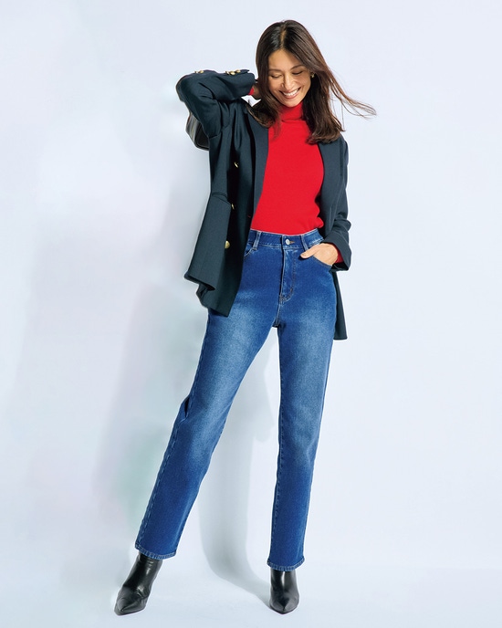 裏ベロアデニム・ストレート/72cm