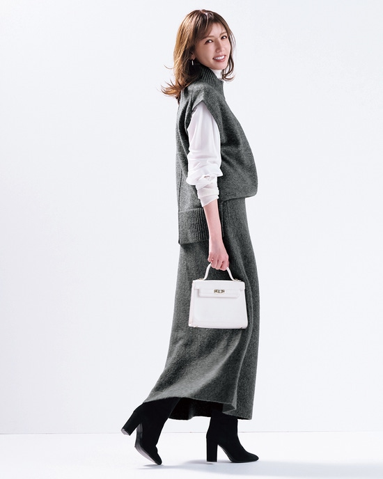 ハイネックベスト&スカートセットアップ