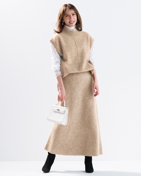 ハイネックベスト&スカートセットアップ