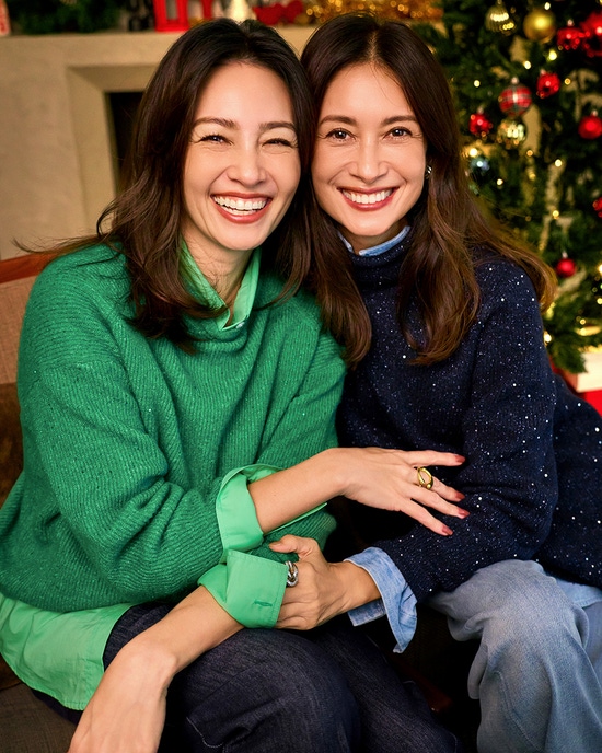 ラメ糸スパンコールニット・片畦クルーネック