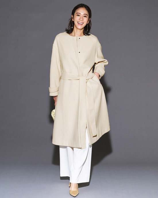 ウールライクニードル・ロングコート