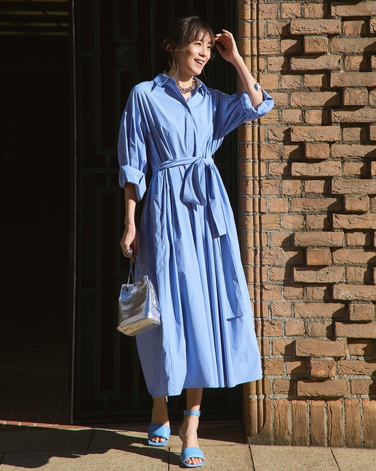 UVイージーケア・シャツワンピース