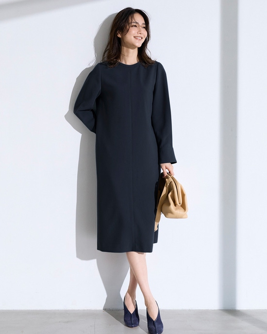 スポンジWクロス・Aラインワンピース