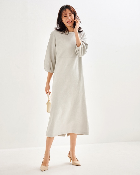 ストレッチスラブ・ビジューワンピース