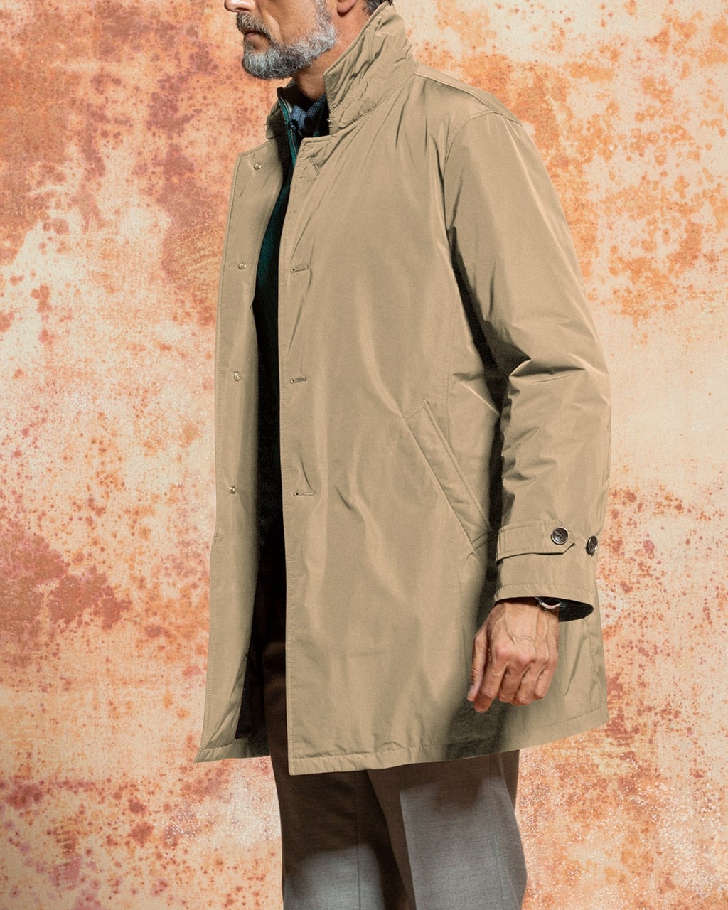 中綿ステンカラー・コート/40代50代からのメンズファッション通販 DoCLASSE