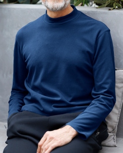 両面起毛スムース/モックネック