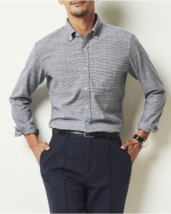 両面起毛 上品フランネルシャツ長袖