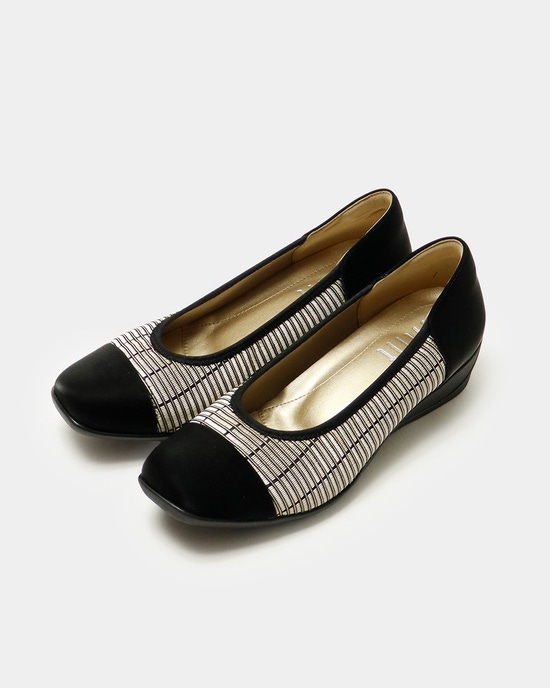 撥水バイカラーパンプス2