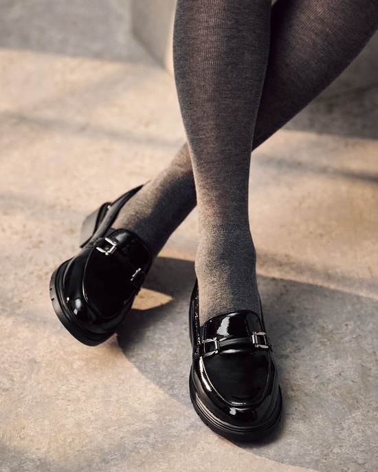 ボリュームソールレザーローファー210