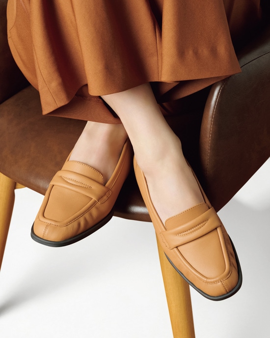 ソフトレザーローファー810